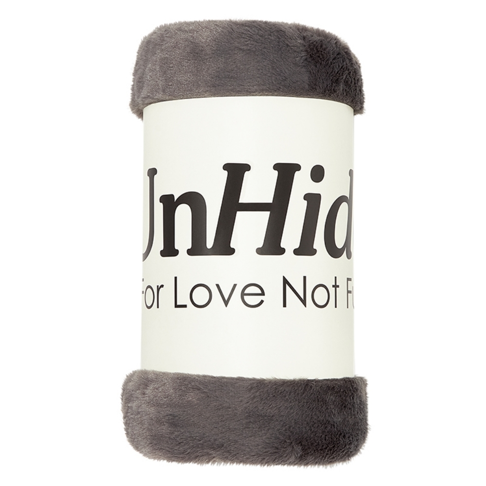 NEW UnHide Lil Marsh Faux Fur Throw Blanket
